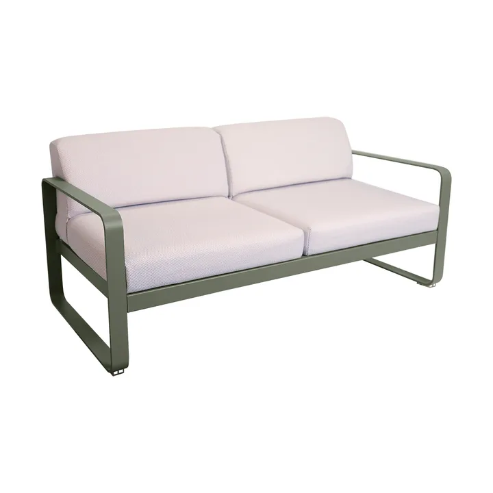 Bellevie 2-sits soffa - Rosemary (grön)-pearl - Fermob