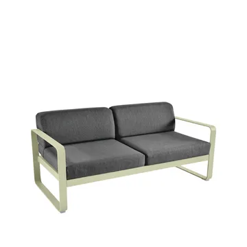 Bellevie 2-sits soffa - Willow green (grön), graphite grey dyna - Fermob