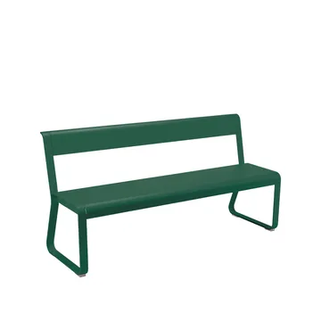 Bellevie bänk med ryggstöd - Cedar green (grön) - Fermob