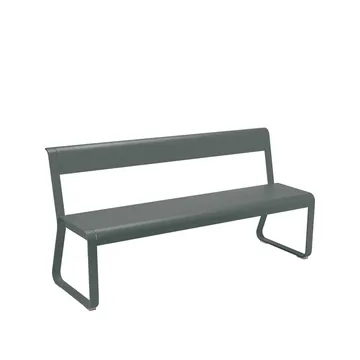 Bellevie bänk med ryggstöd - Rosemary (grön) - Fermob