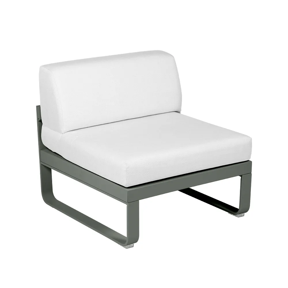 Bellevie Central modulsoffa, Rosemary (grön)-off-white dyna-1-sits Fermob
