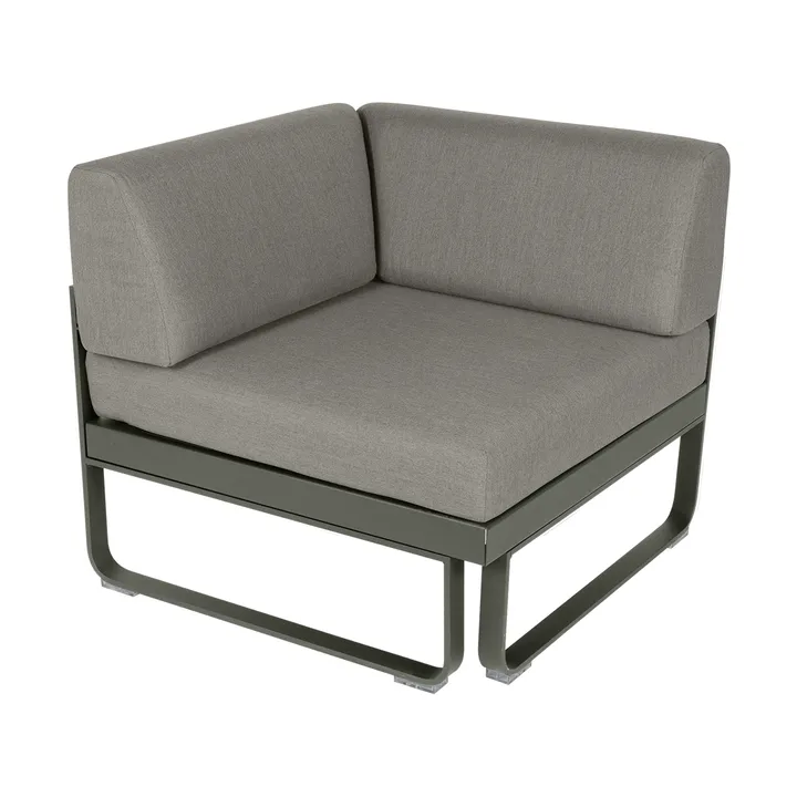 Bellevie Corner modulsoffa 1-sits - Rosemary (grön)-grey taupe dyna - Fermob