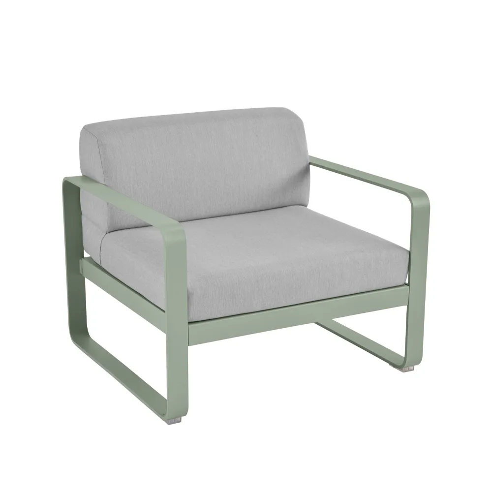 Bellevie fåtölj, Cactus (grön), flannel grey dyna Fermob