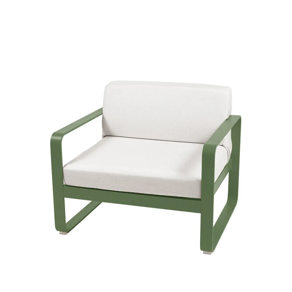 Bellevie fåtölj, Cactus (grön), off-white dyna Fermob