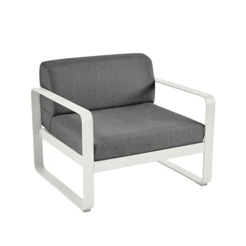 Bellevie fåtölj - Clay grey (grå), graphite grey dyna - Fermob