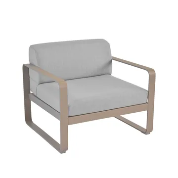 Bellevie fåtölj - Nutmeg (beige), flannel grey dyna - Fermob