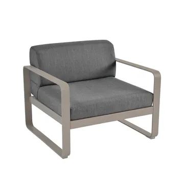 Bellevie fåtölj - Nutmeg (beige), graphite grey dyna - Fermob