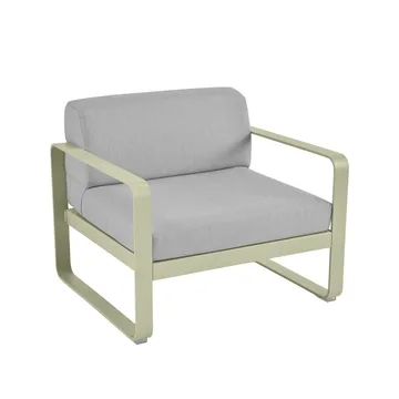 Bellevie fåtölj - Willow green (grön), flannel grey dyna - Fermob