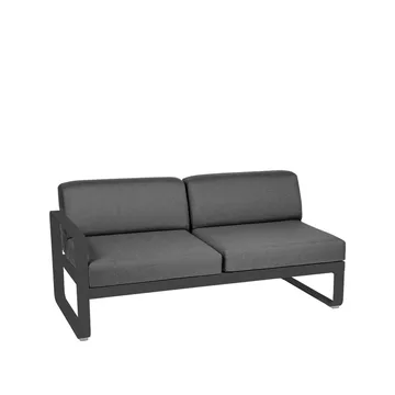 Bellevie Left modulsoffa - 2-sits Anthracite (grå), graphite grey dyna - Fermob