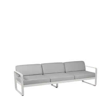 Bellevie soffa - 3-sits Clay grey (grå), flannel grey dyna - Fermob