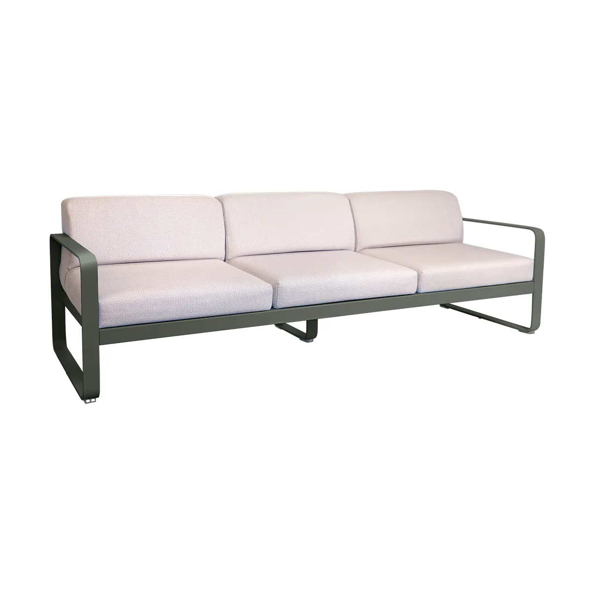 Bellevie soffa, 3-sits Rosemary (grön)-pearl Fermob