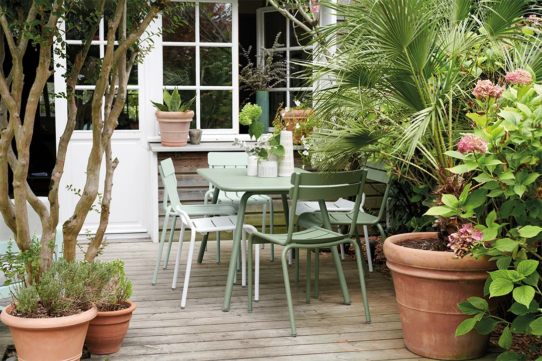 Bistro bord 117x77 cm + 4 stolar, Cactus Fermob