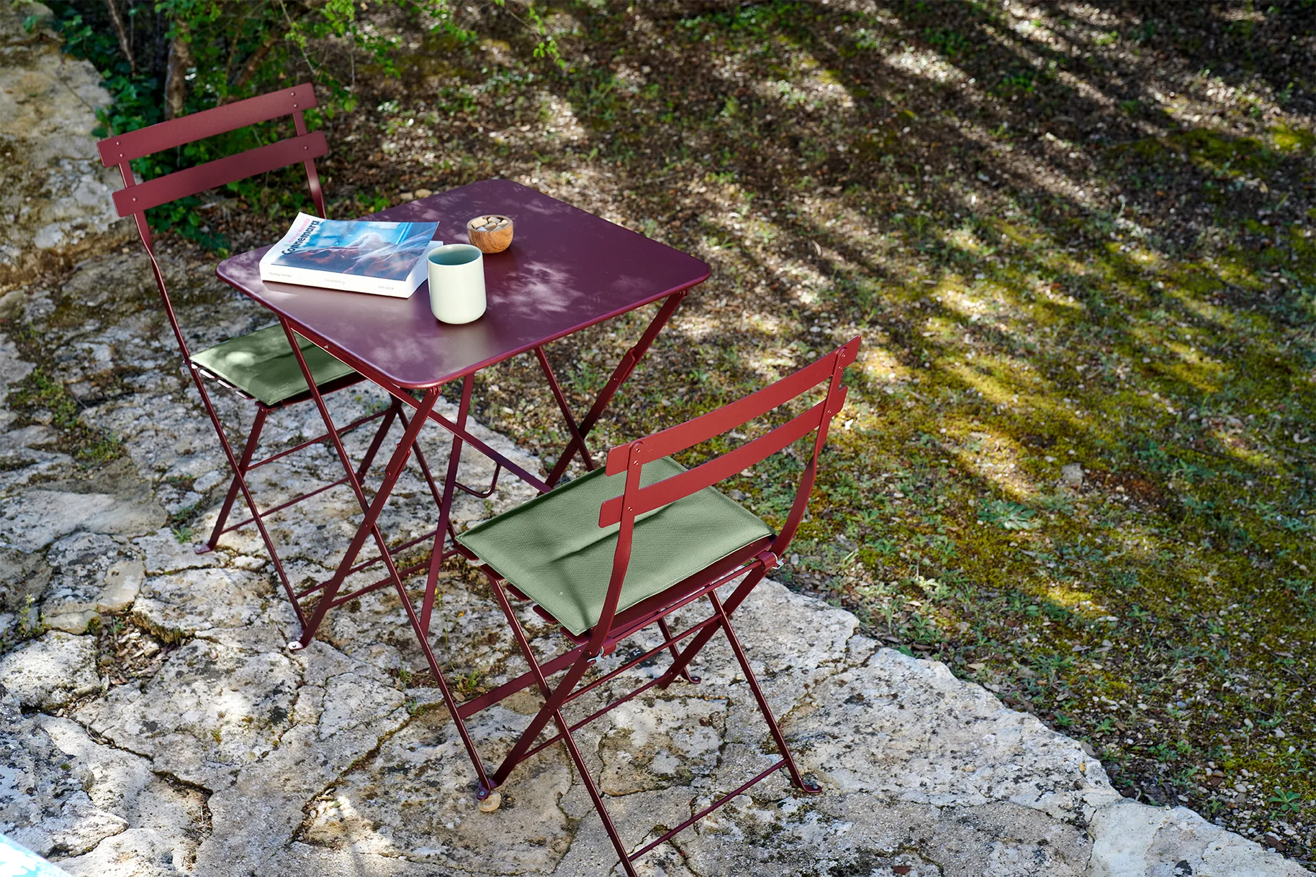 Bistro bord 57x57 cm, Tonka (brun) Fermob