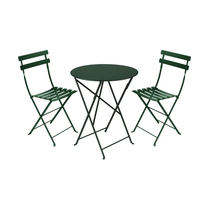 Bistro matgrupp 2 stolar Ø60 cm cedar green - Fermob