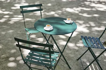 Bistro matgrupp 2 stolar Ø60 cm cedar green - Fermob