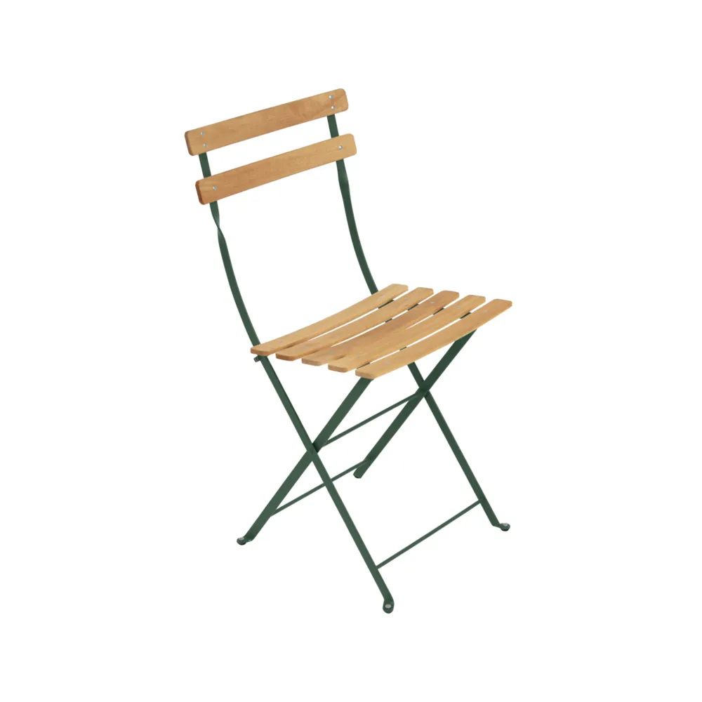 Bistro Natural stol, Cedar green (grön), oljad bok Fermob