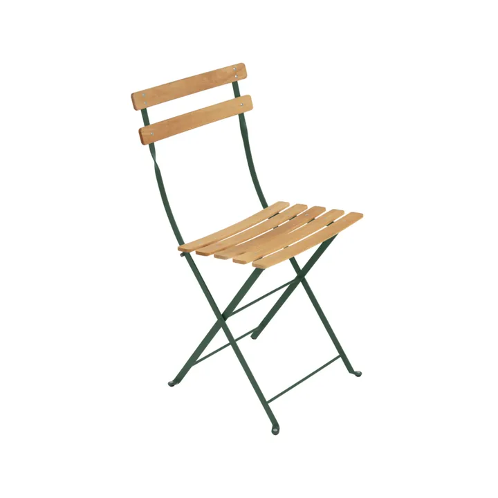 Bistro Natural stol - Cedar green (grön), oljad bok - Fermob