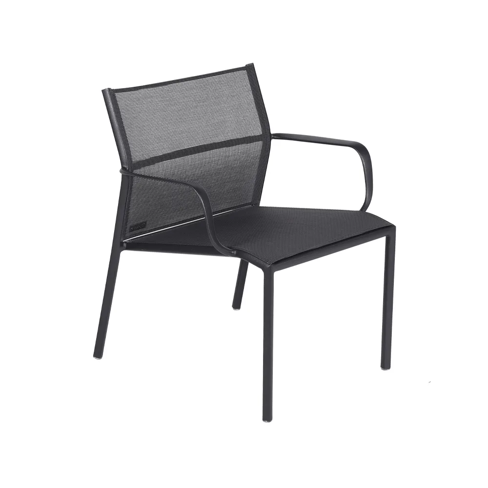 Cadiz karmstol låg, Anthracite (grå) Fermob