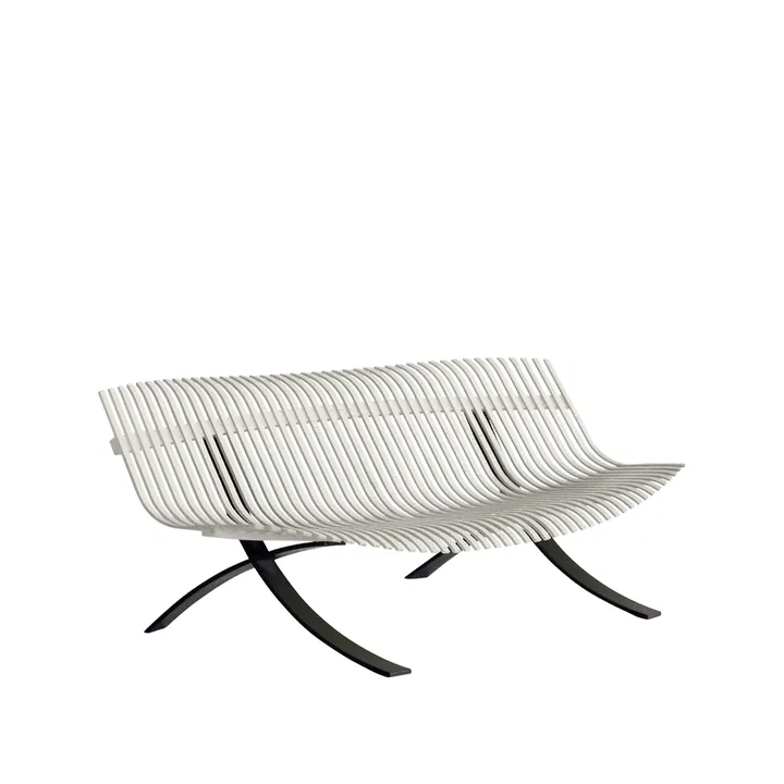 Charivari bänk - Clay grey (grå) - Fermob