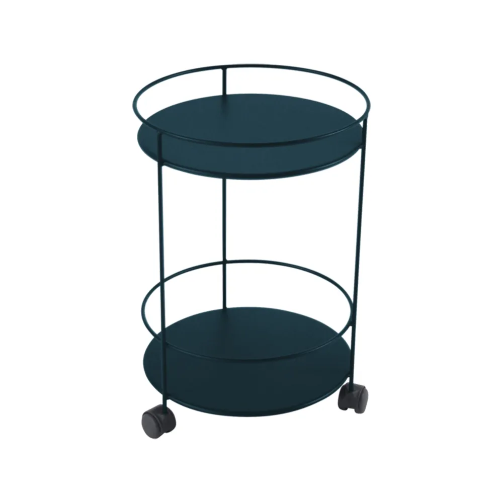 Guinguette sidobord med hjul, Acapulco blue (blå) Fermob