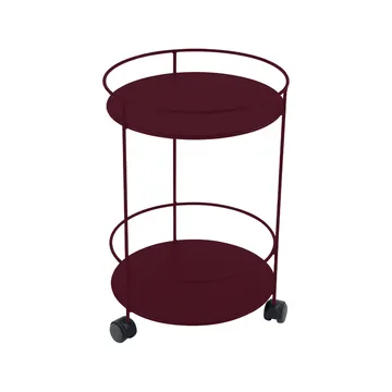 Guinguette sidobord med hjul - Black cherry (vinröd) - Fermob