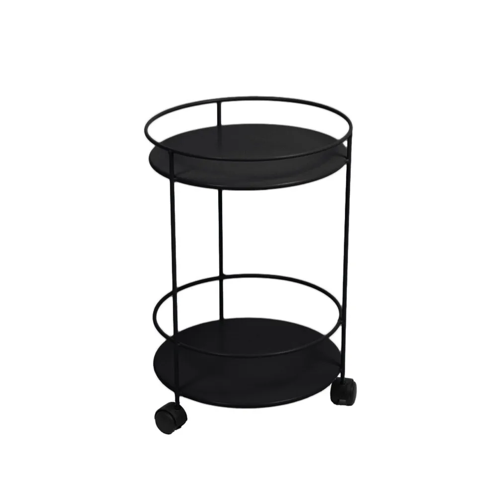 Guinguette sidobord med hjul, Liquorice (svart) Fermob