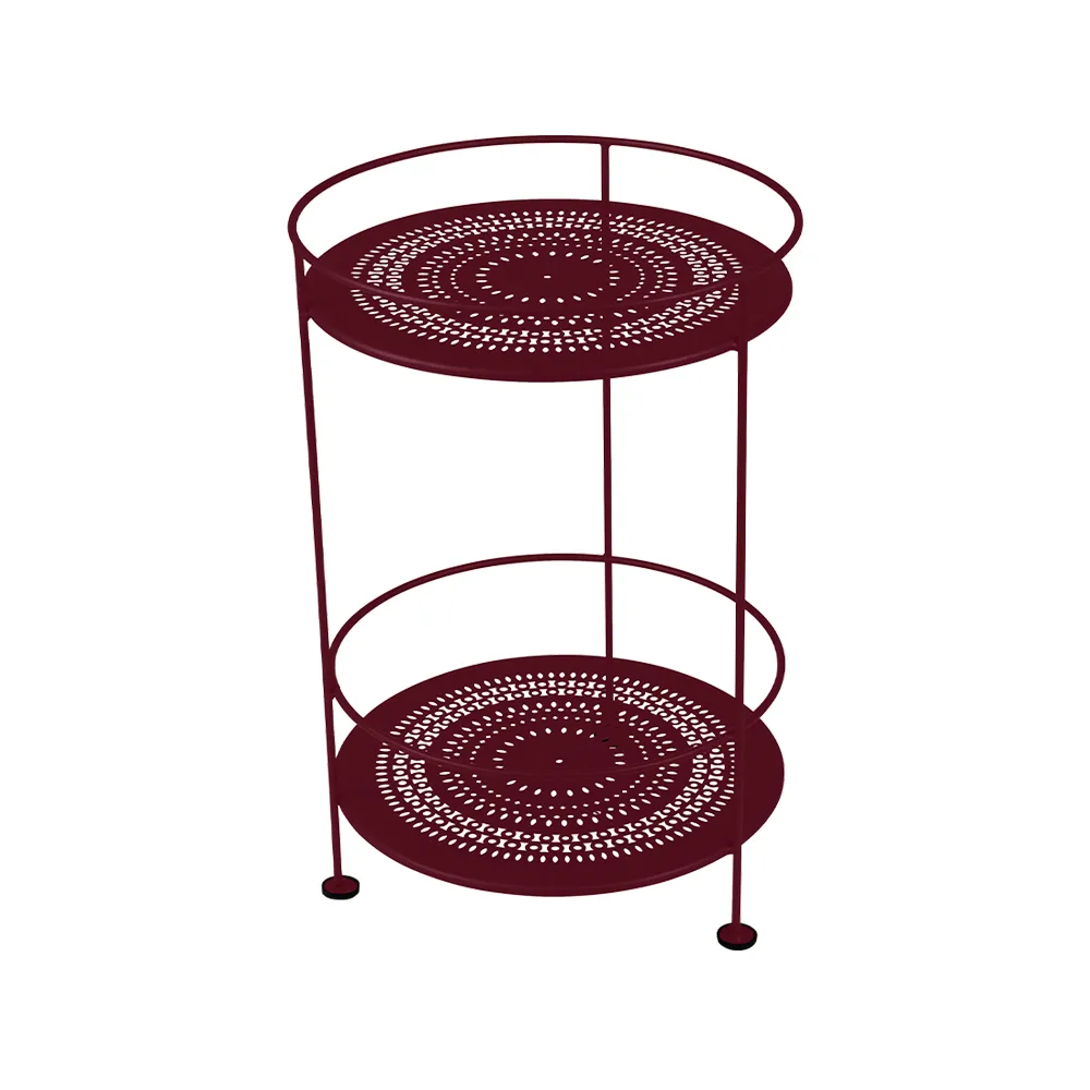Guinguette sidobord utan hjul, Black cherry (vinröd) Fermob