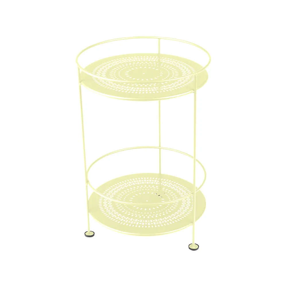 Guinguette sidobord utan hjul, Frosted lemon (gul) Fermob