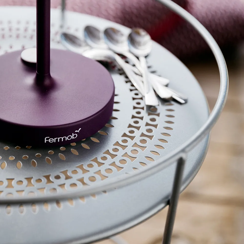 Guinguette sidobord utan hjul, Frosted lemon (gul) Fermob