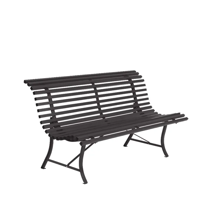 Louisiane bänk 150 cm - Anthracite (grå) - Fermob