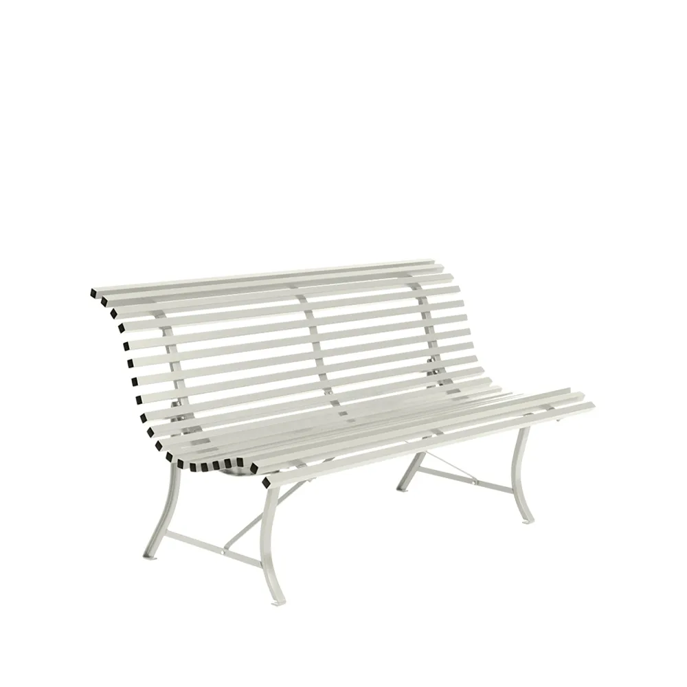 Louisiane bänk 150 cm, Clay grey (grå) Fermob