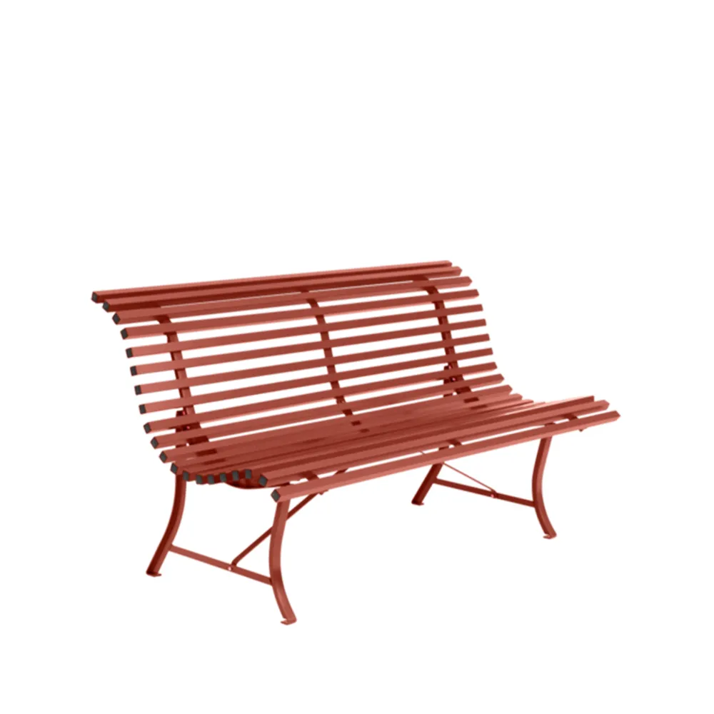 Louisiane bänk 150 cm, Red ochre (röd) Fermob