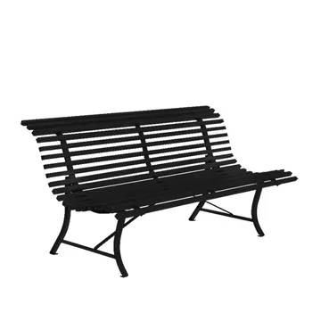 Louisiane bänk 200 cm - Liquorice (svart) - Fermob