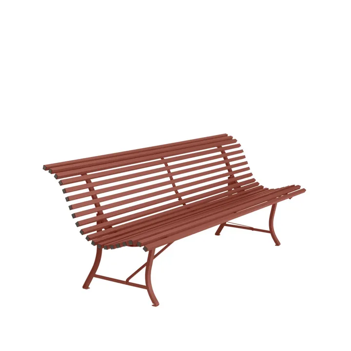 Louisiane bänk 200 cm - Red ochre (röd) - Fermob