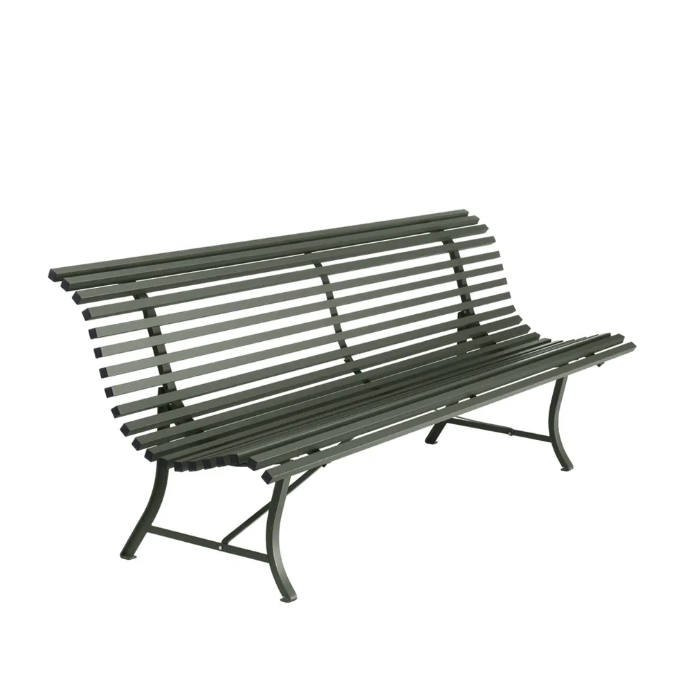 Louisiane bänk 200 cm, Rosemary (grön) Fermob