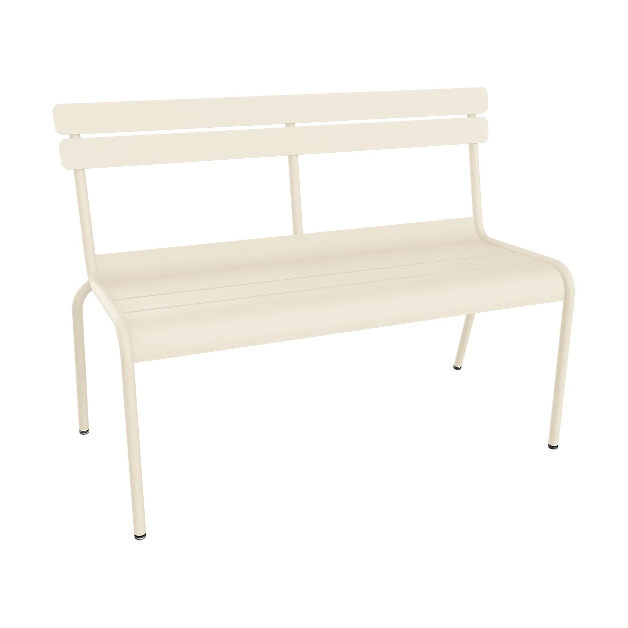 Luxembourg bänk med ryggstöd 118 cm, Latte beige (beige) Fermob