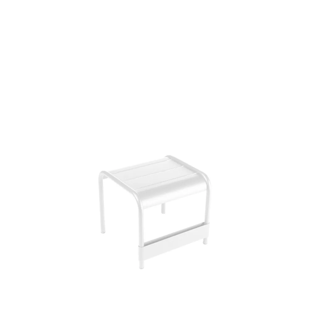 Luxembourg bord/fotpall, Cotton white (vit), small Fermob