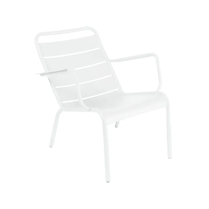 Luxembourg karmstol låg - Cotton white (vit) - Fermob
