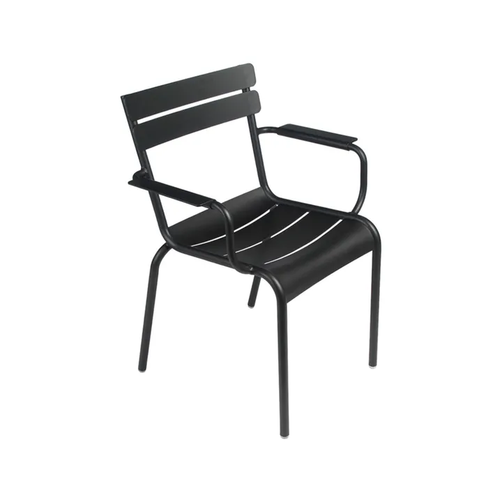 Luxembourg karmstol - Liquorice (svart) - Fermob