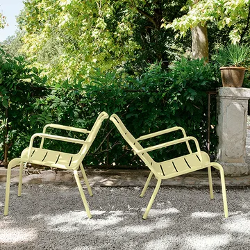 Luxembourg loungefåtölj - Anthracite (grå) - Fermob