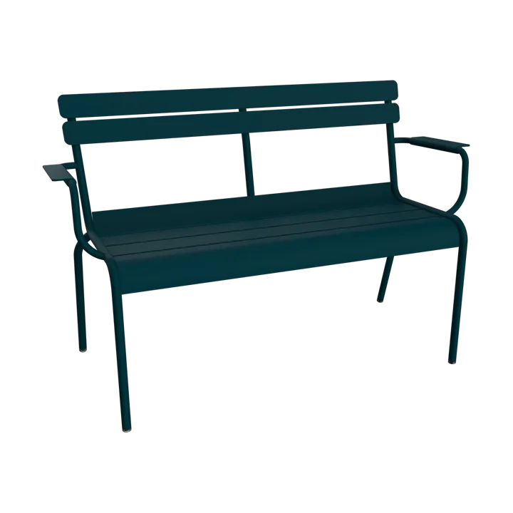 Luxembourg soffa med armstöd 131x55,5x86 cm - Acapulco blue (blå) - Fermob