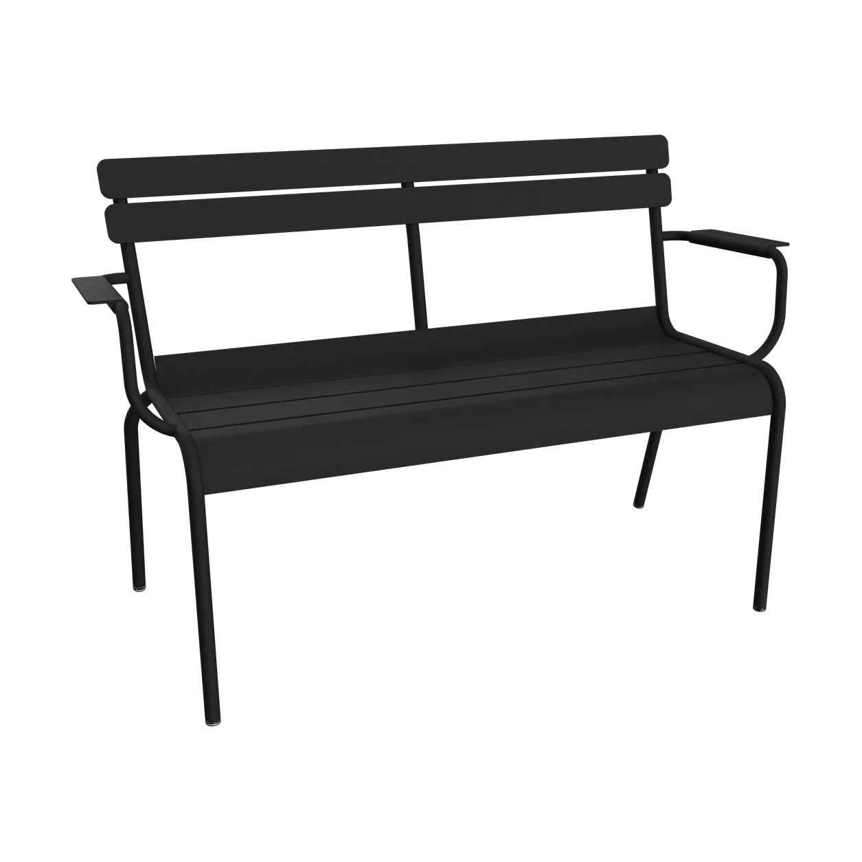 Luxembourg soffa med armstöd 131x55,5x86 cm, Anthracite (grå) Fermob