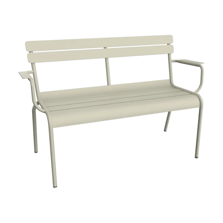 Luxembourg soffa med armstöd 131x55,5x86 cm - Clay grey (grå) - Fermob