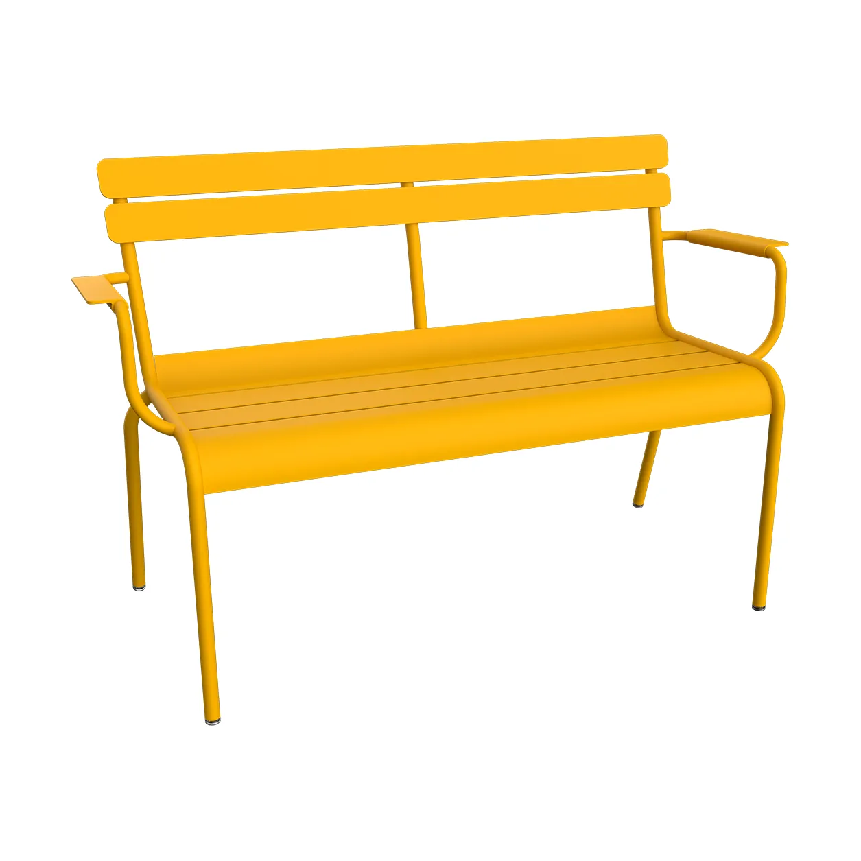 Luxembourg soffa med armstöd 131x55,5x86 cm, Honey (gul) Fermob