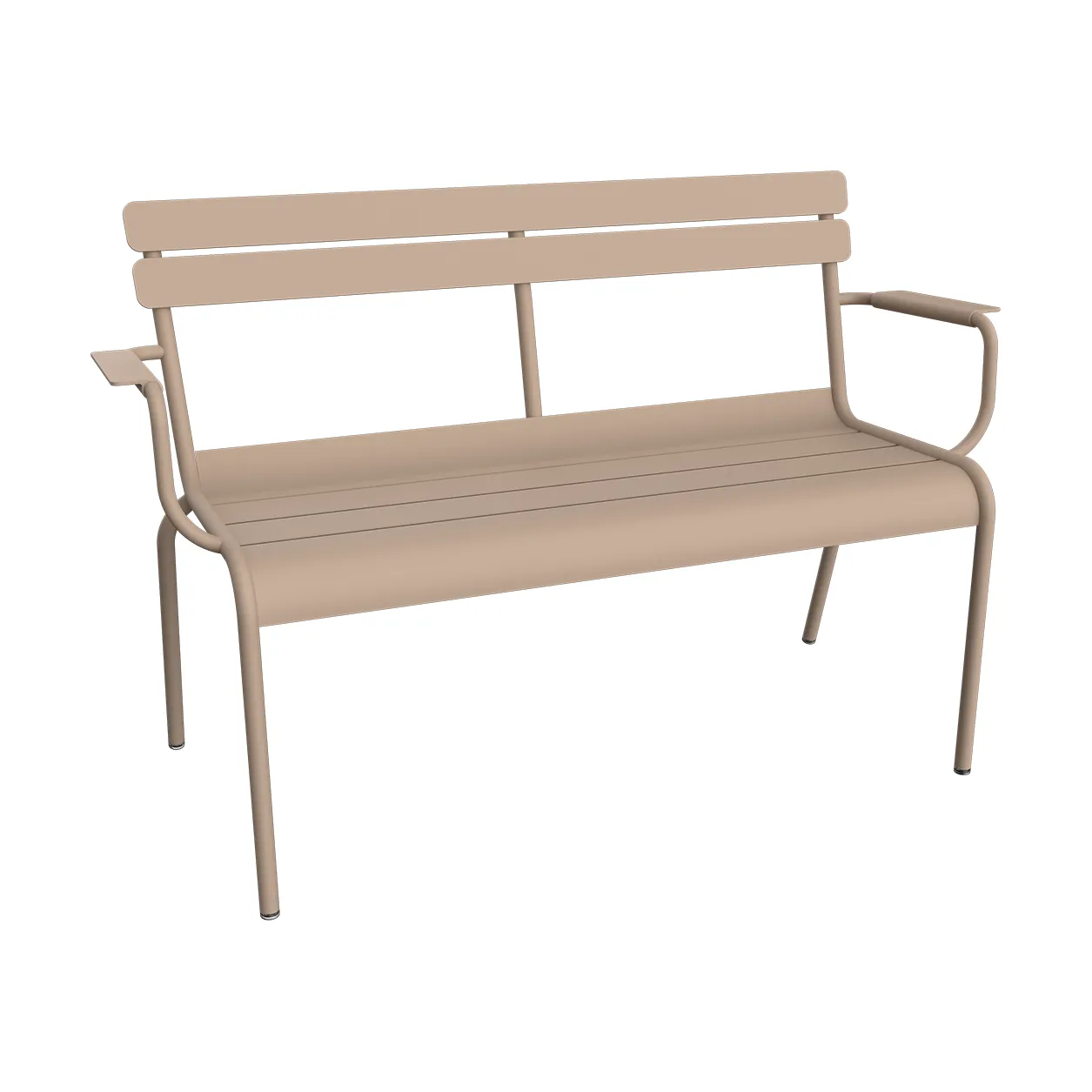 Luxembourg soffa med armstöd 131x55,5x86 cm, Nutmeg (beige) Fermob