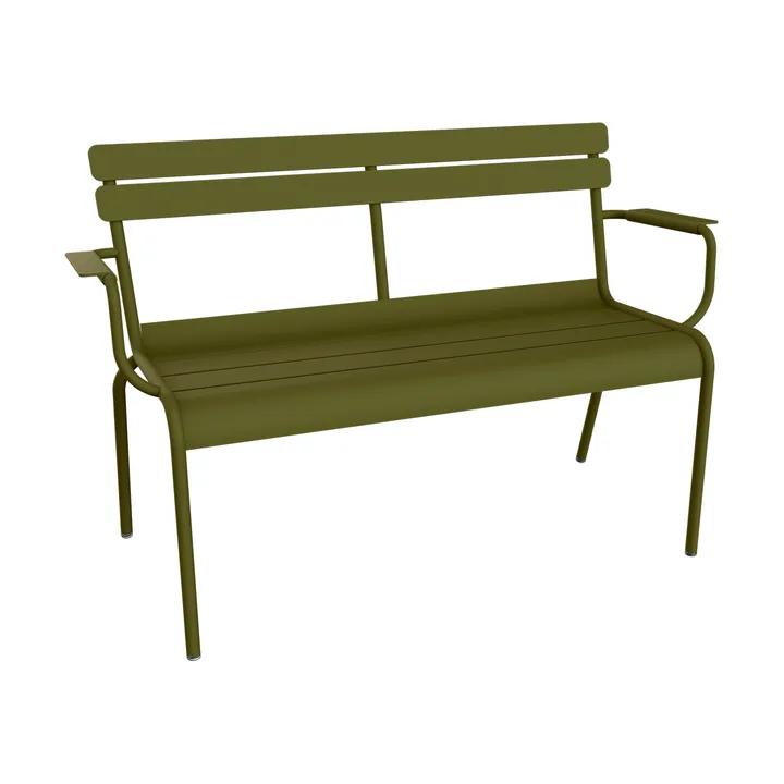 Luxembourg soffa med armstöd 131x55,5x86 cm - Pesto (grön) - Fermob