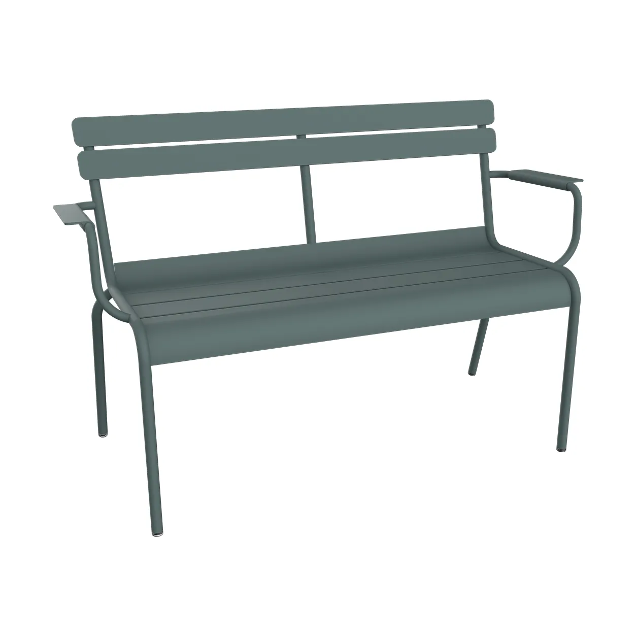 Luxembourg soffa med armstöd 131x55,5x86 cm, Storm grey (grå) Fermob