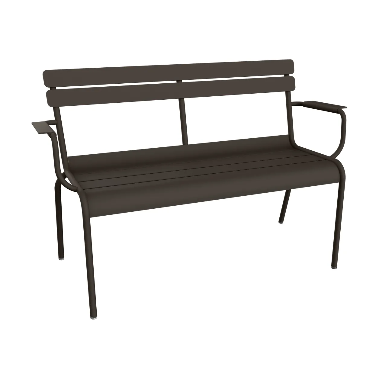 Luxembourg soffa med armstöd 131x55,5x86 cm, Tonka (brun) Fermob