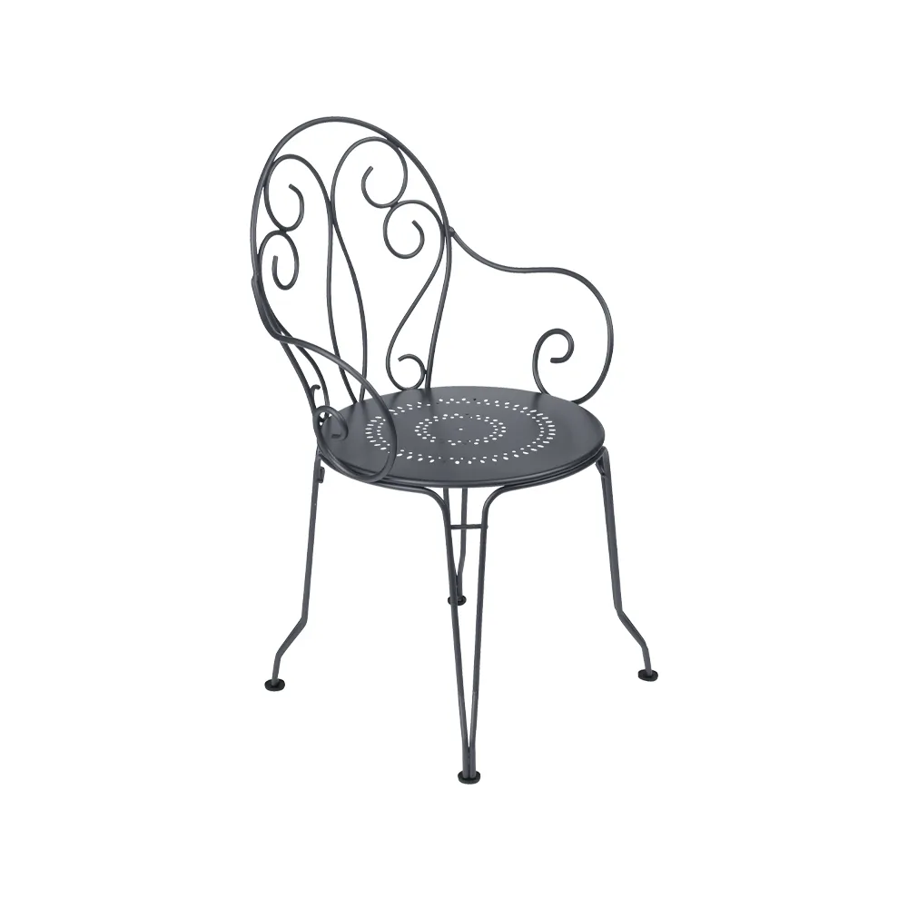 Montmartre karmstol, Anthracite (grå) Fermob