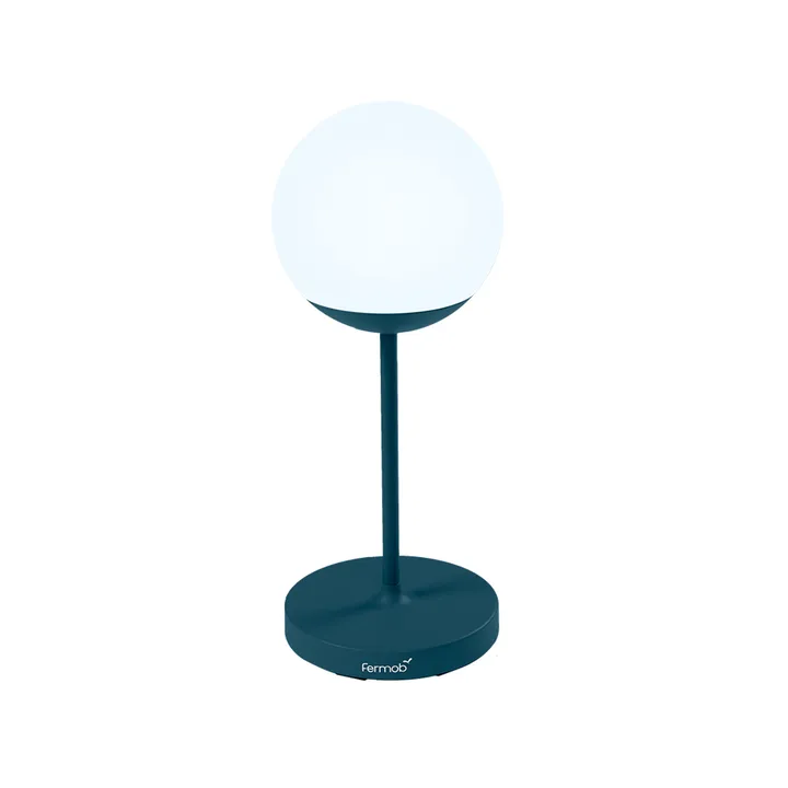 Mooon! bordslampa - Acapulco blue (blå), h.63 cm - Fermob